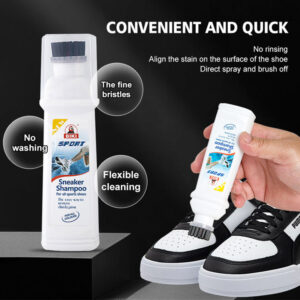 Shoe Cleaner (Sneaker Shampoo) – All-in-One Instant Shoe Cleaner with Built-in Brush (100ml)
